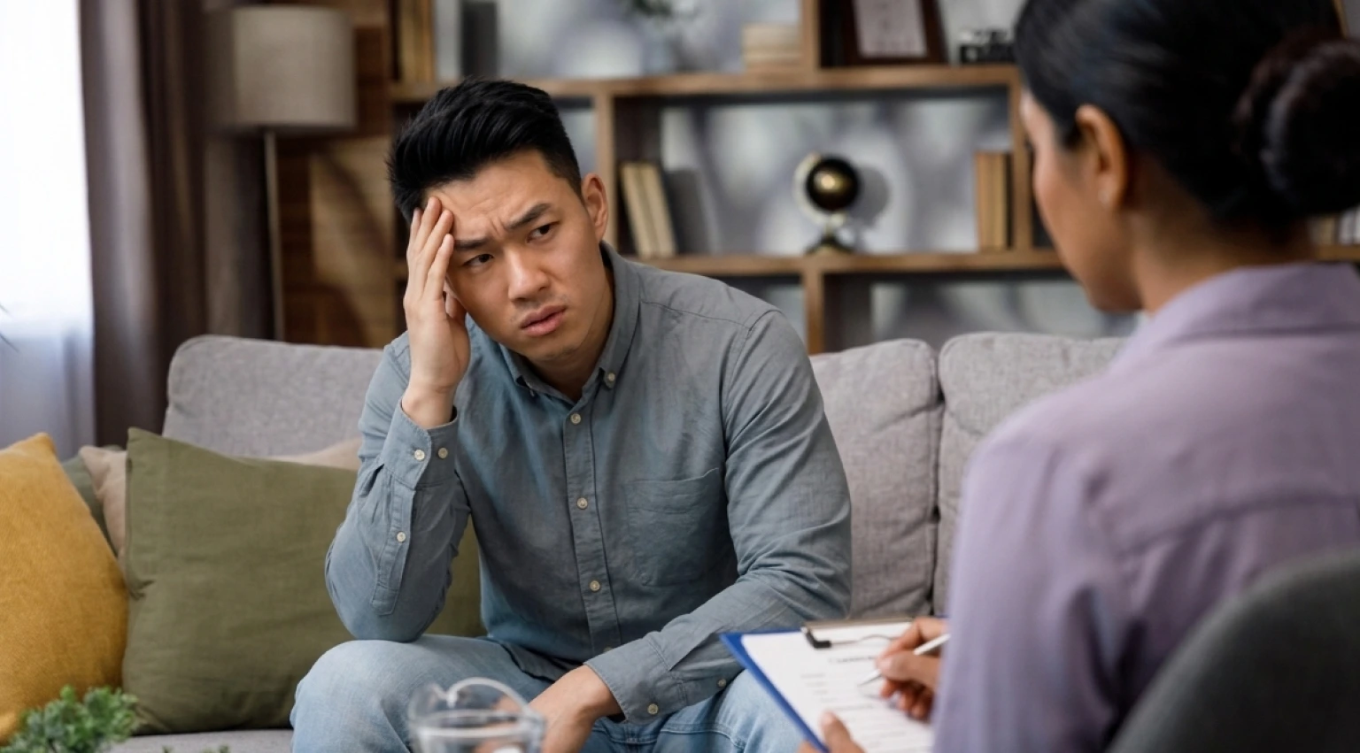 Asian guy in session