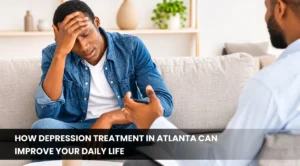 Depression treatment in Atlanta with a therapist providing professional counseling support.